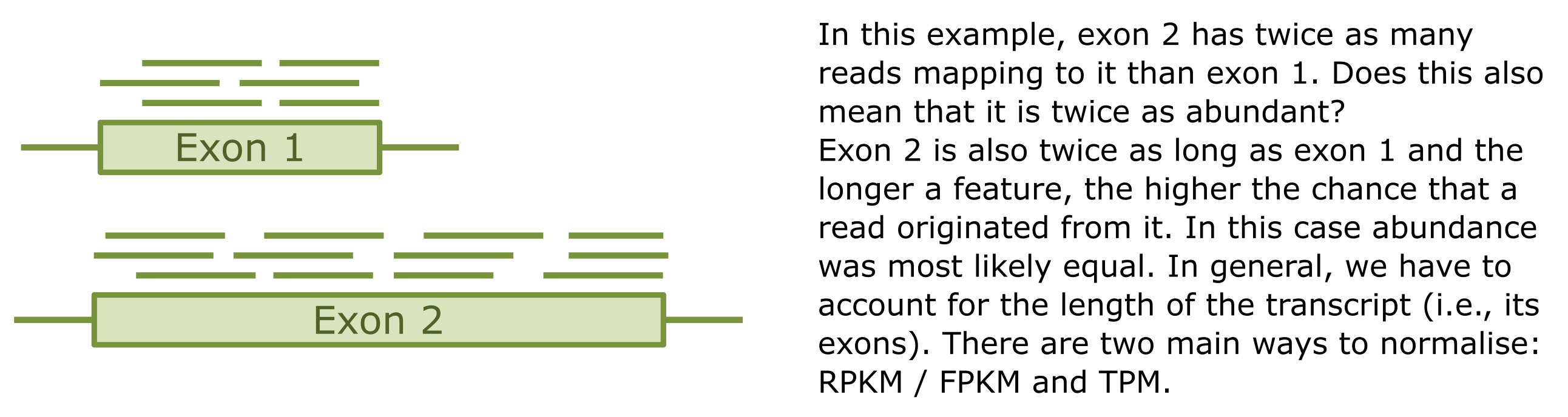 Comparing transcript levels
